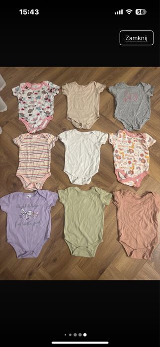 Paka ubrań dla dziewczynki 62/68