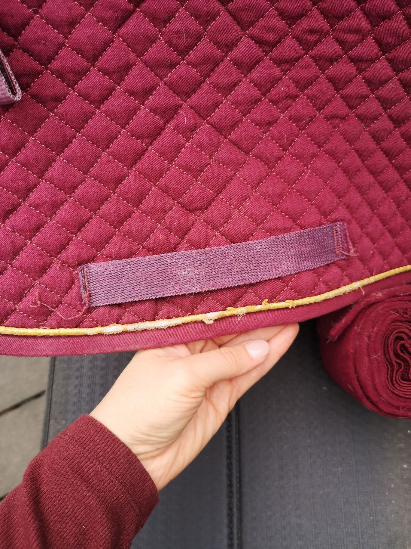 HKM Czaprak VS + owijki bordo