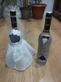 Dekoracja na alkohol ozdoby wesele ślub