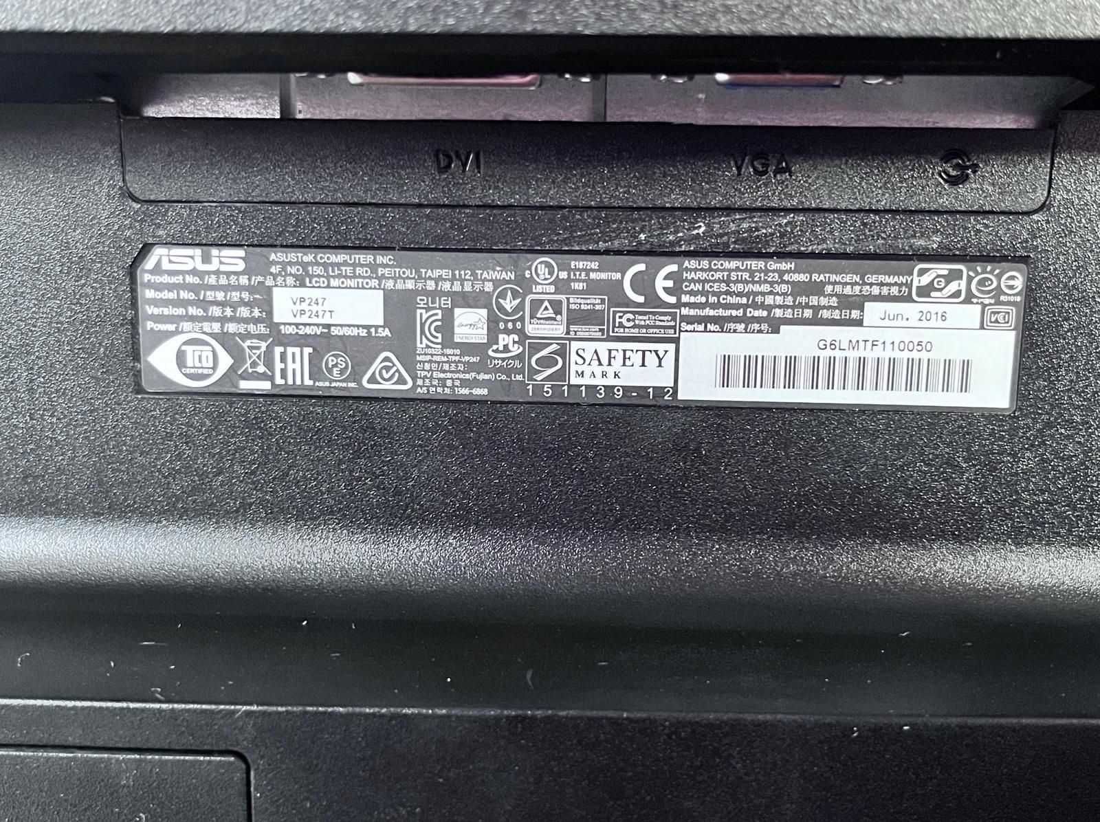 Monitor ASUS VP247T
