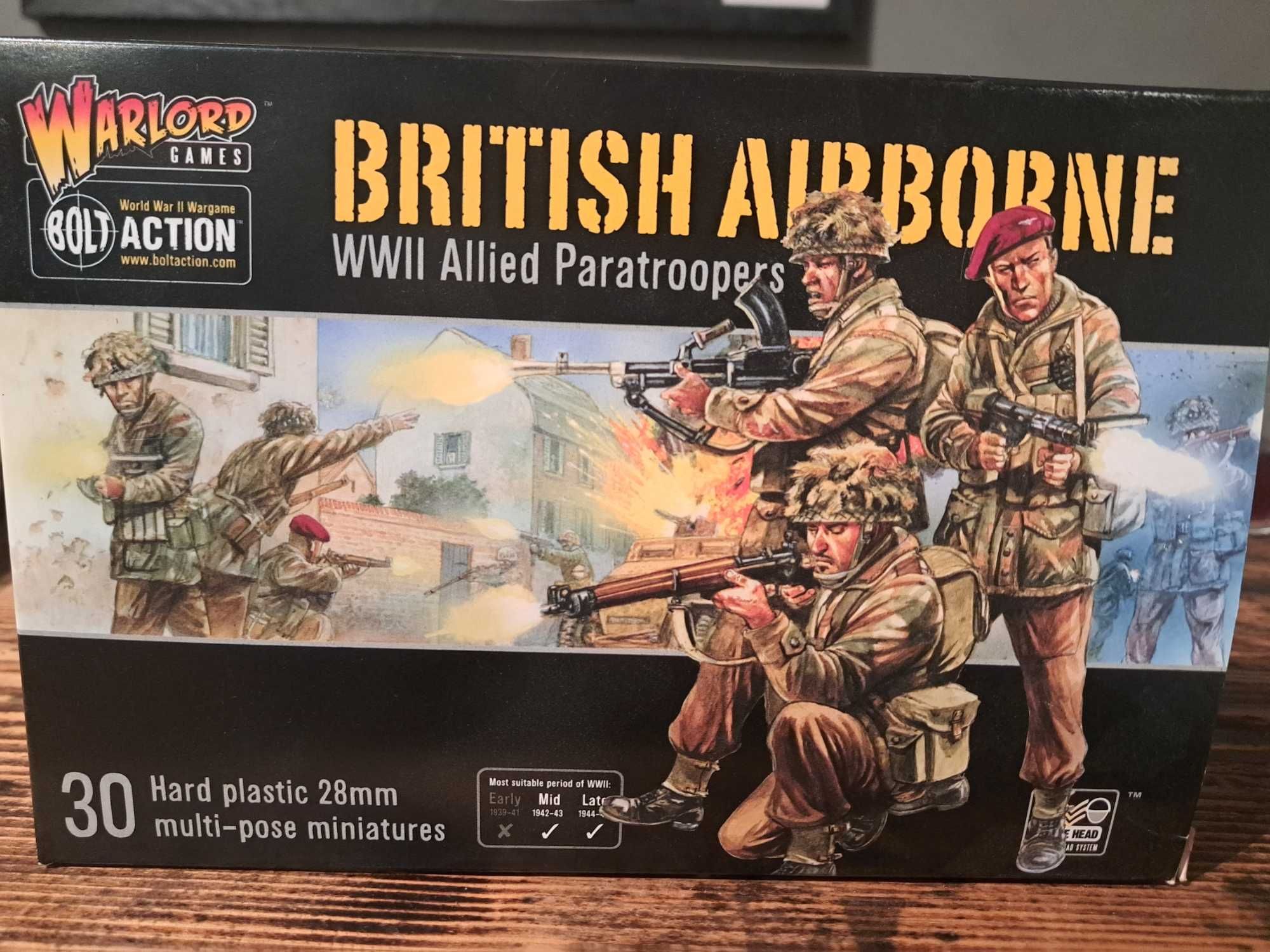 Bolt Action British Airborne ww2 allied paratroopers zestaw