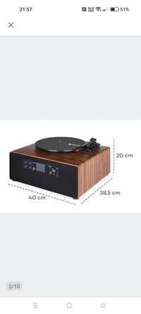 Gramofon Auna Connect Vinyl Cube  radio internetowe