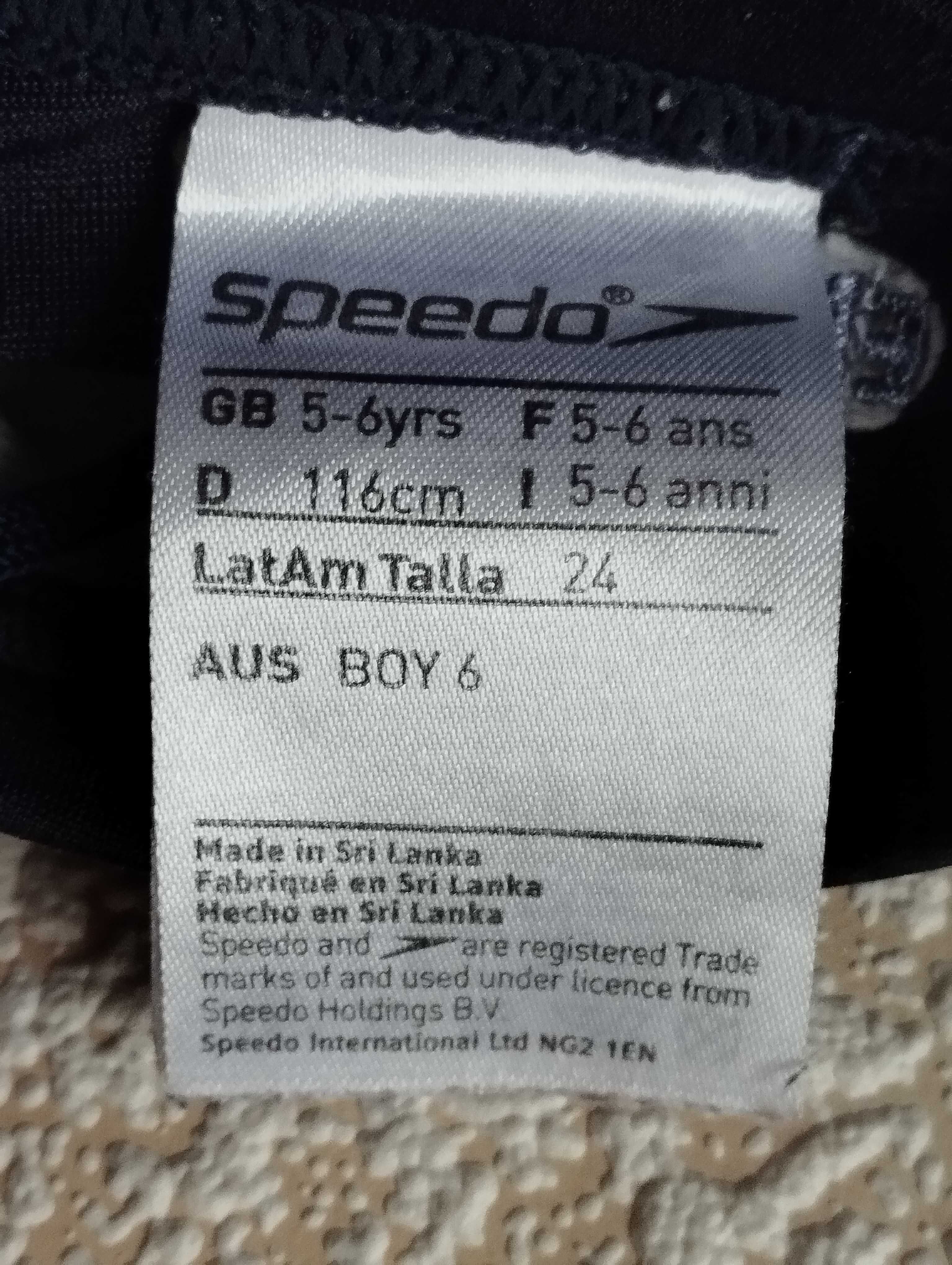 Плавки Speedo Endurance+ дитячі 5-6років сині 116см зріст
