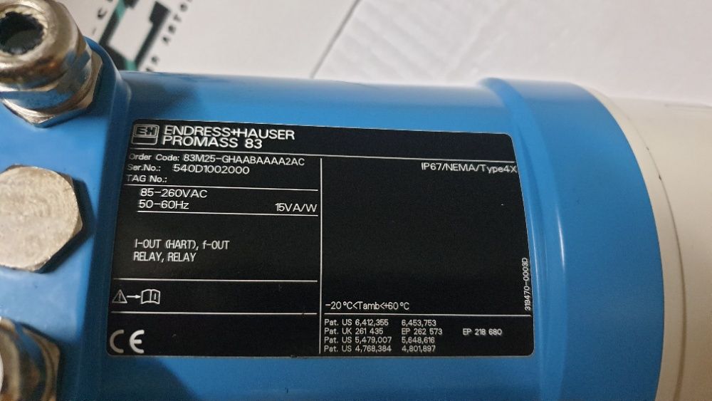 Масcовый (кориолисовый) расходомер DN25 Endress+Hauser Promass 80M25