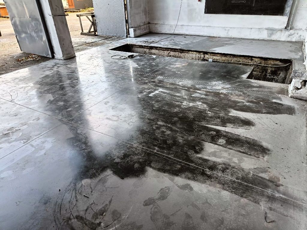 Промислова підлога.бетонна підлога в гараж,СТО.склад.