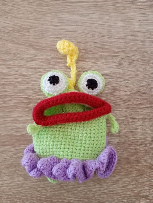 Etui na klucze żaba hand made