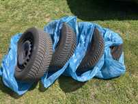 opony zimowe 195/65/15 vredestein snowtrack 5 - na felgach VW Skoda