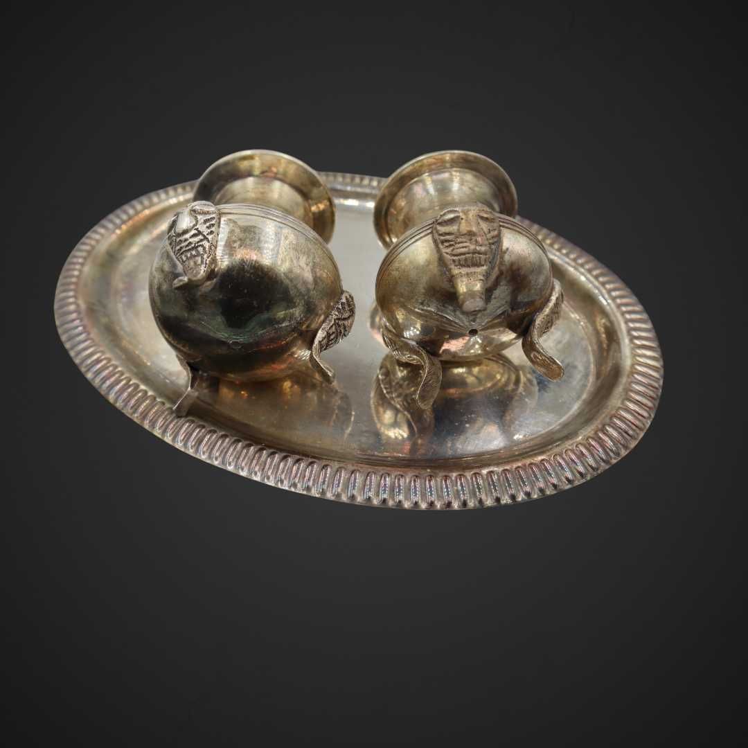 Pieprzniczka + solniczka platerowana  B51/042961