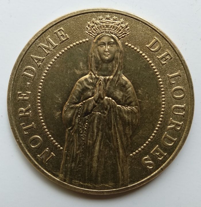 Medalha rara Sainte Bernadette Soubirous