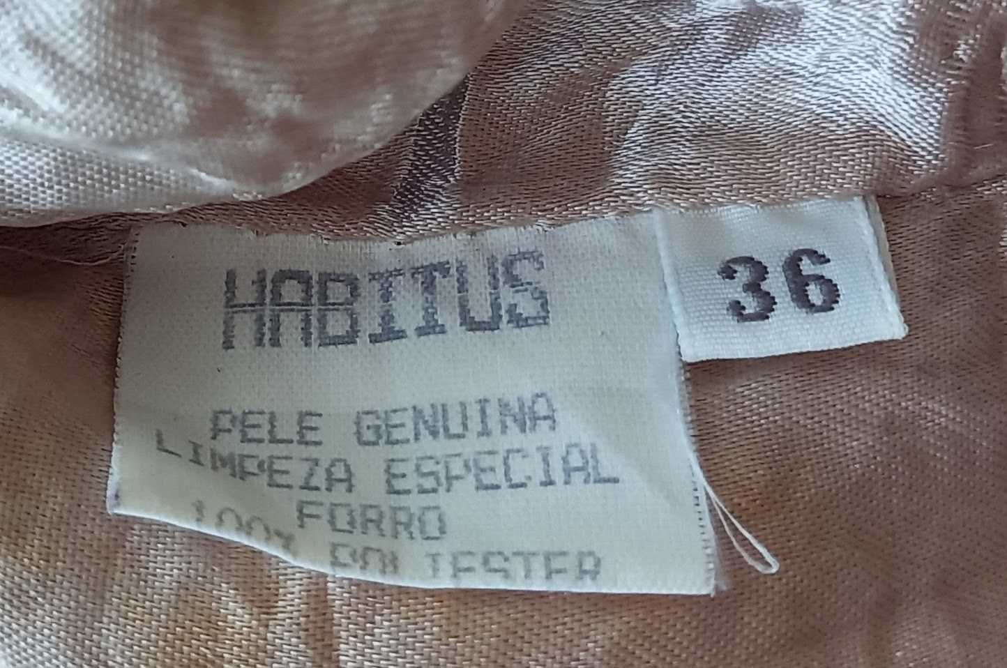 Casaco em pele genuína de senhora