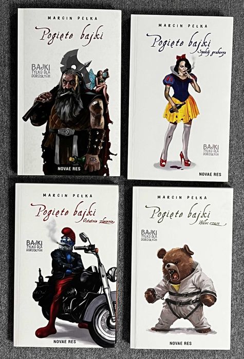 Pogięte bajki zestaw 4 książek