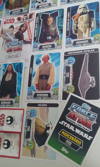 0,50 Star Wars continente cartas, fome de vencer cromos