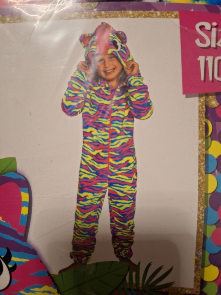 Nowe onesie stroj jednoczęściowy kombinezon 110 116 pluszowy karnawał