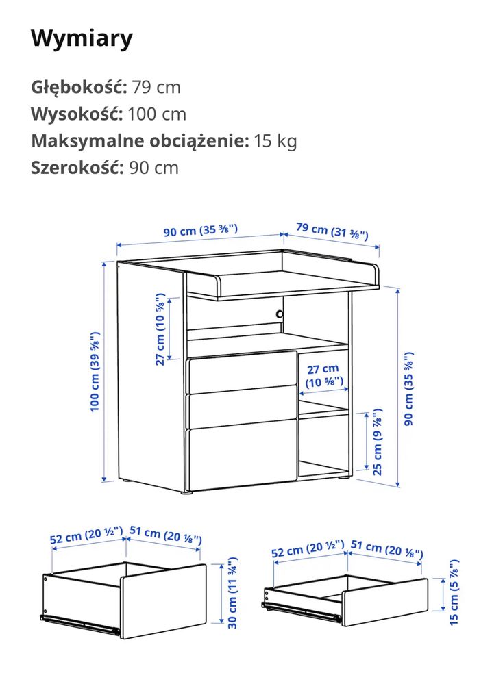 Przewijak smastad ikea