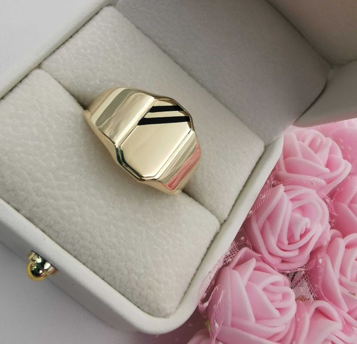 OKAZAŁY Złoty SYGNET 585 rozmiar 24 NOWY/ FAJNE OKAZJE Radomsko