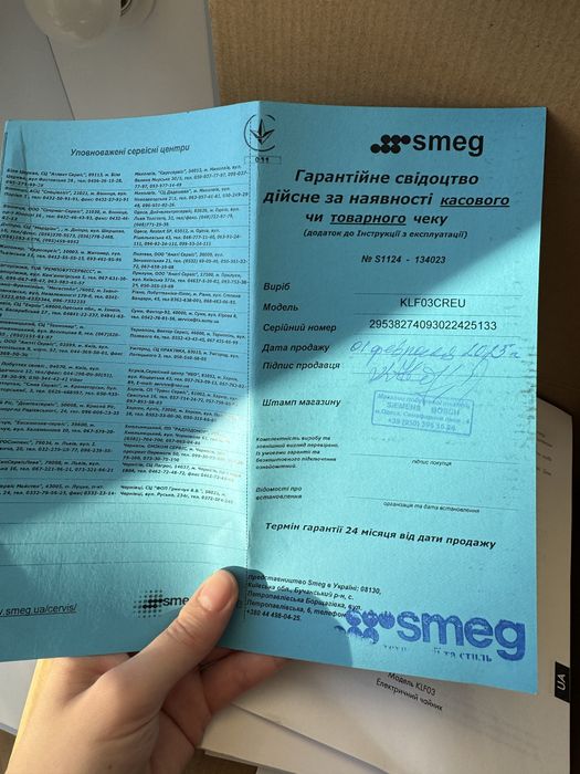 Чайник Smeg, оригінал