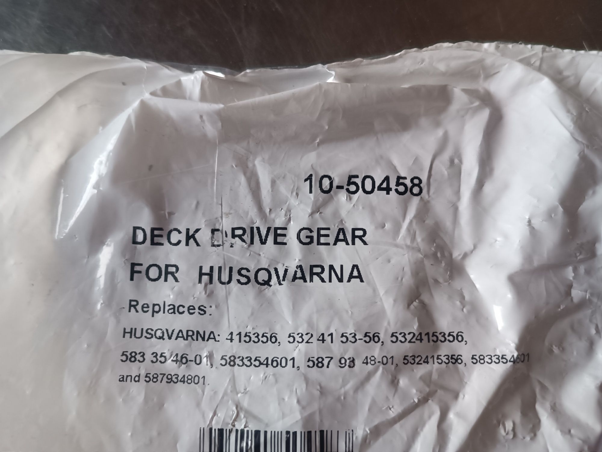 Kosiarka traktorek koło zębate zębatka przekładni kosiska Husqvarna