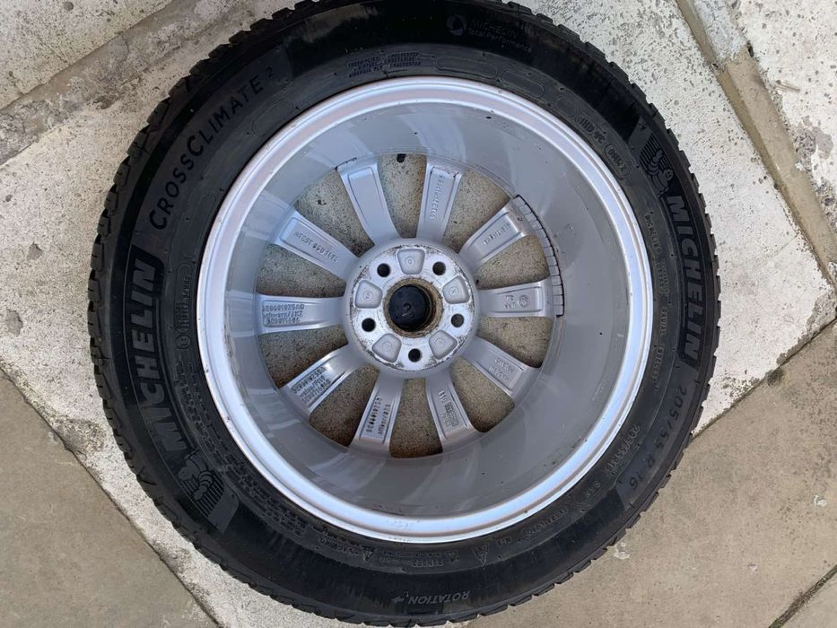 Диски титанові R16 5/112 резина зима 205/55 Michelin