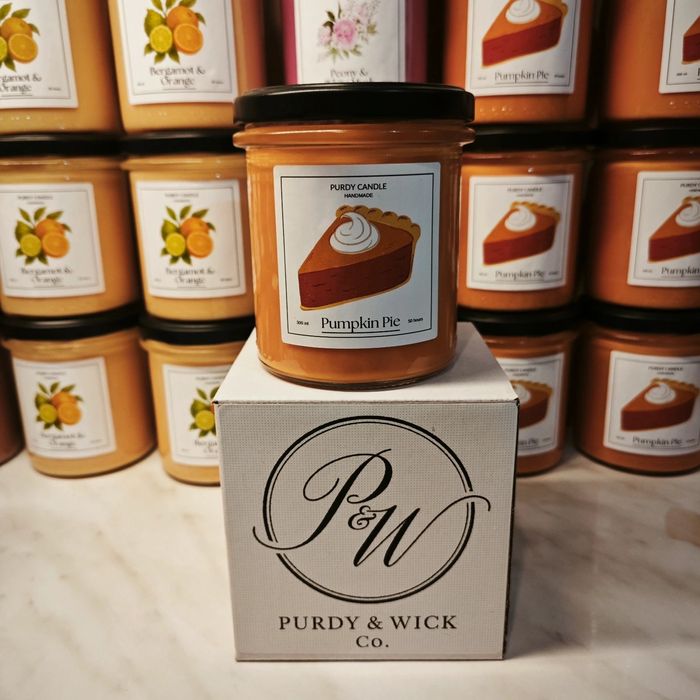 Świeczka Świeca Sojowa Zapachowa Pumpkin Pie 300ml/50h