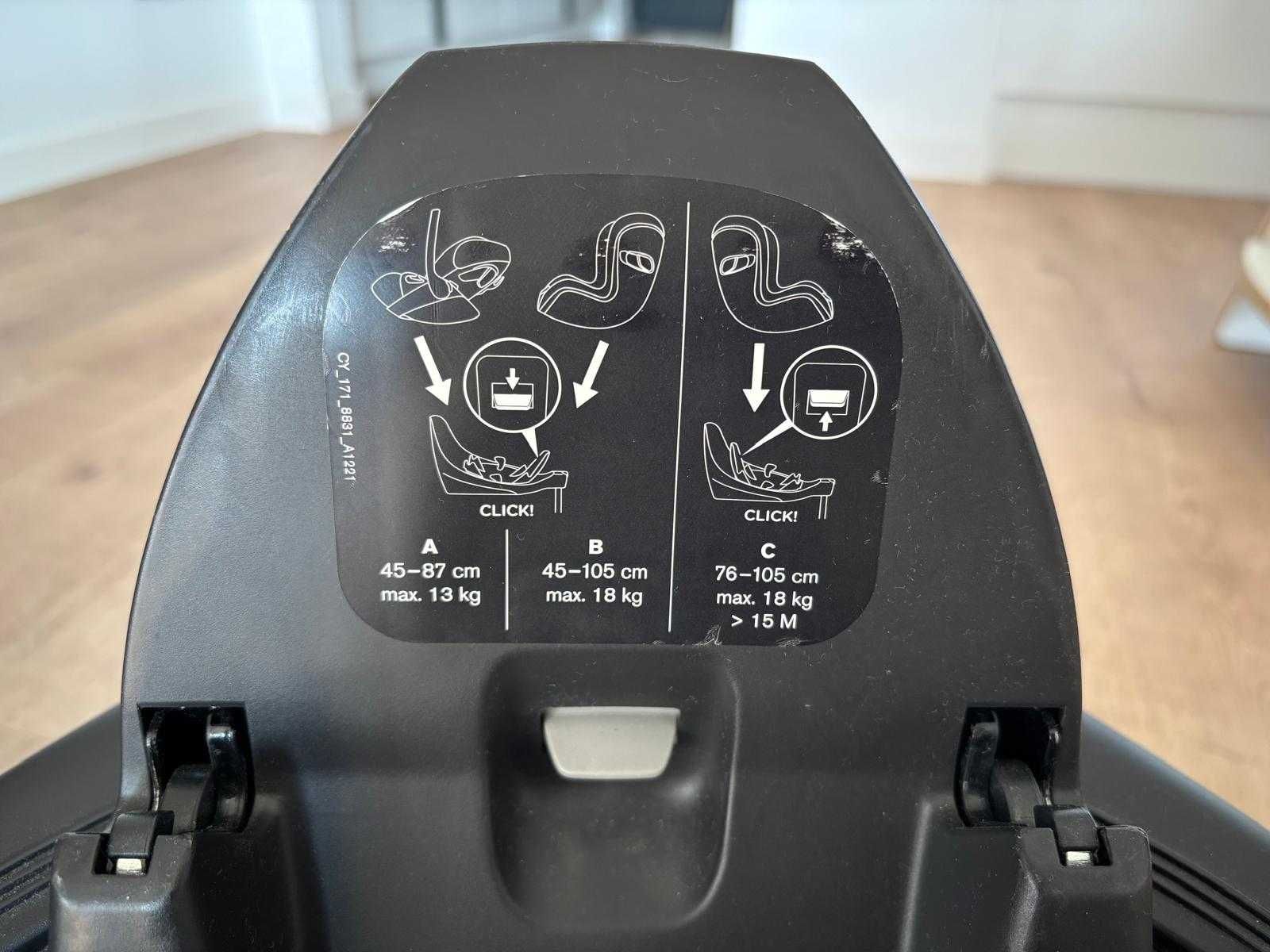 Fotelik samochodowy Cybex Cloud Z2 i-Size z bazą Cybex Z2 Isofix