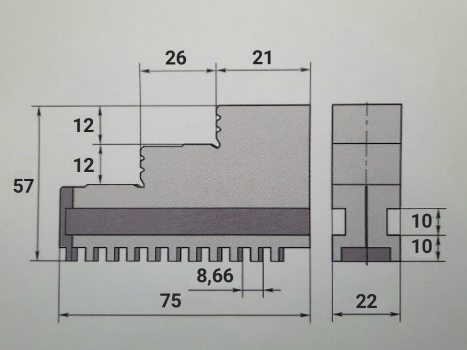 Нові кулачки В=22 токарного патрона 200 мм у колекцію