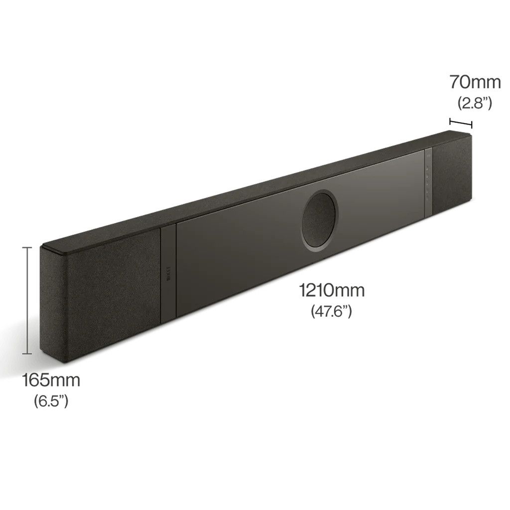 KEF XIO Czarny Soundbar BT Wi-Fi 6 Dolby Atmos 820W RMS