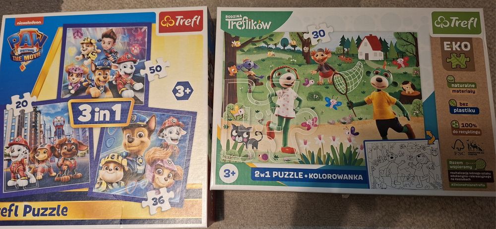 Puzzle dla dziecka  3 +