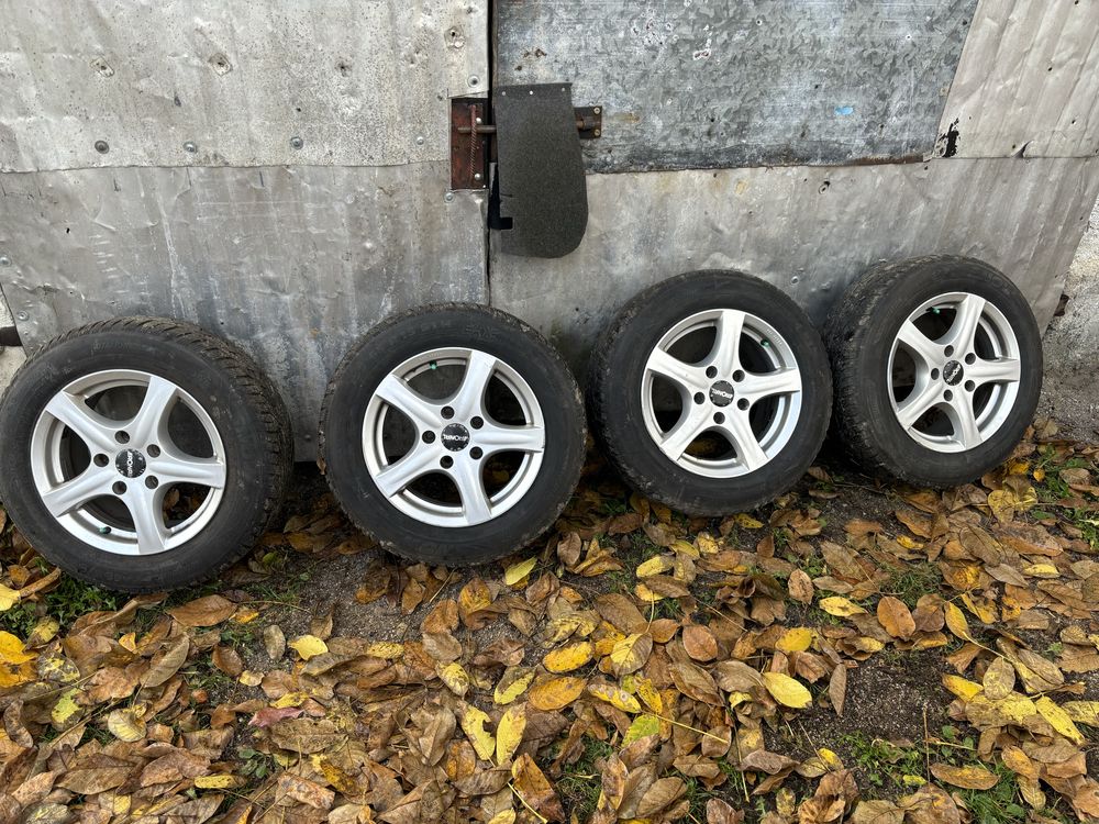 Alufelgi 15 cali 5x120 z oponami zimowymi