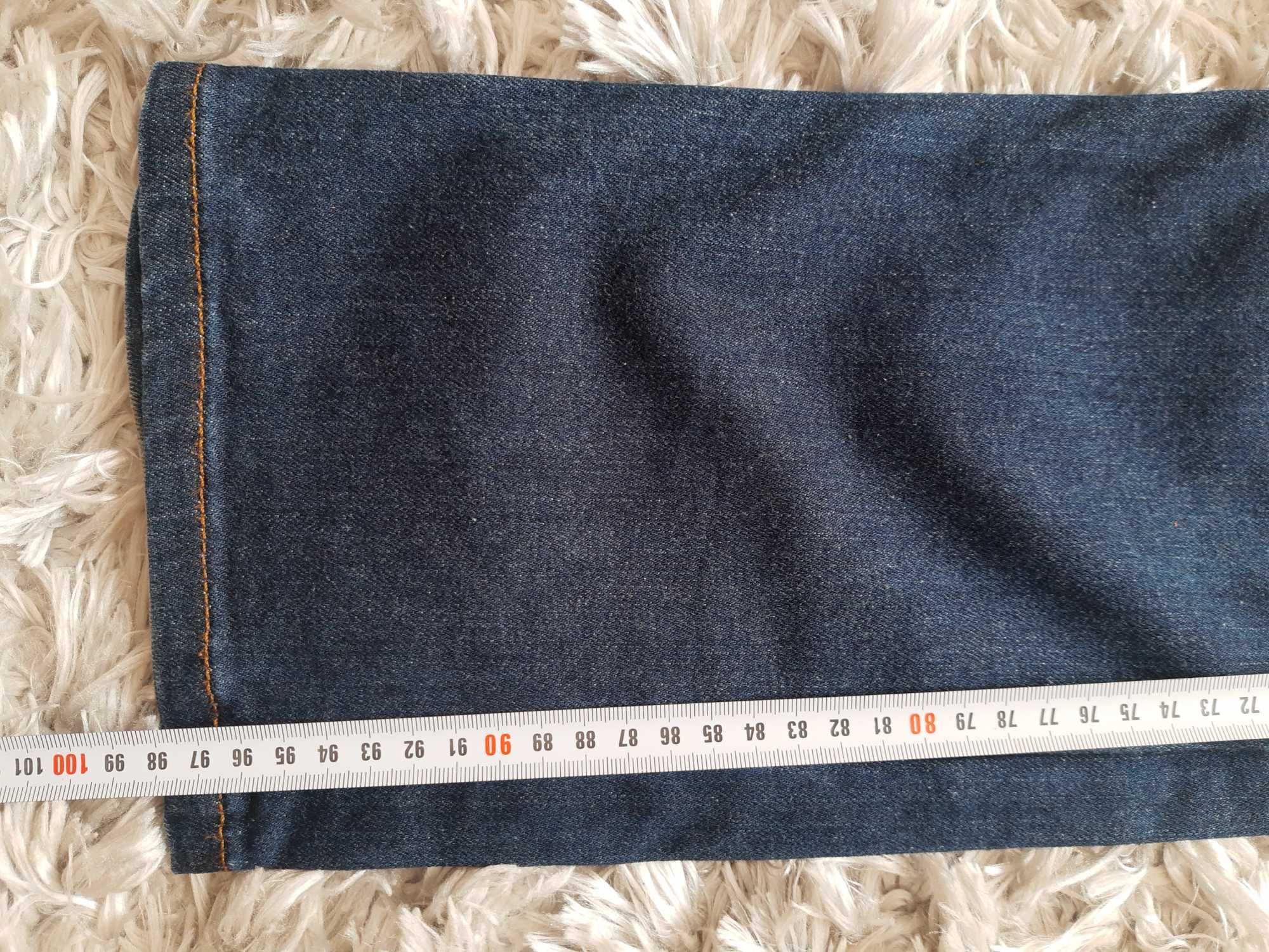 Spodnie jeansy unisex rozmiar 10 UK medium,, dł.zewn.maksymalna 98