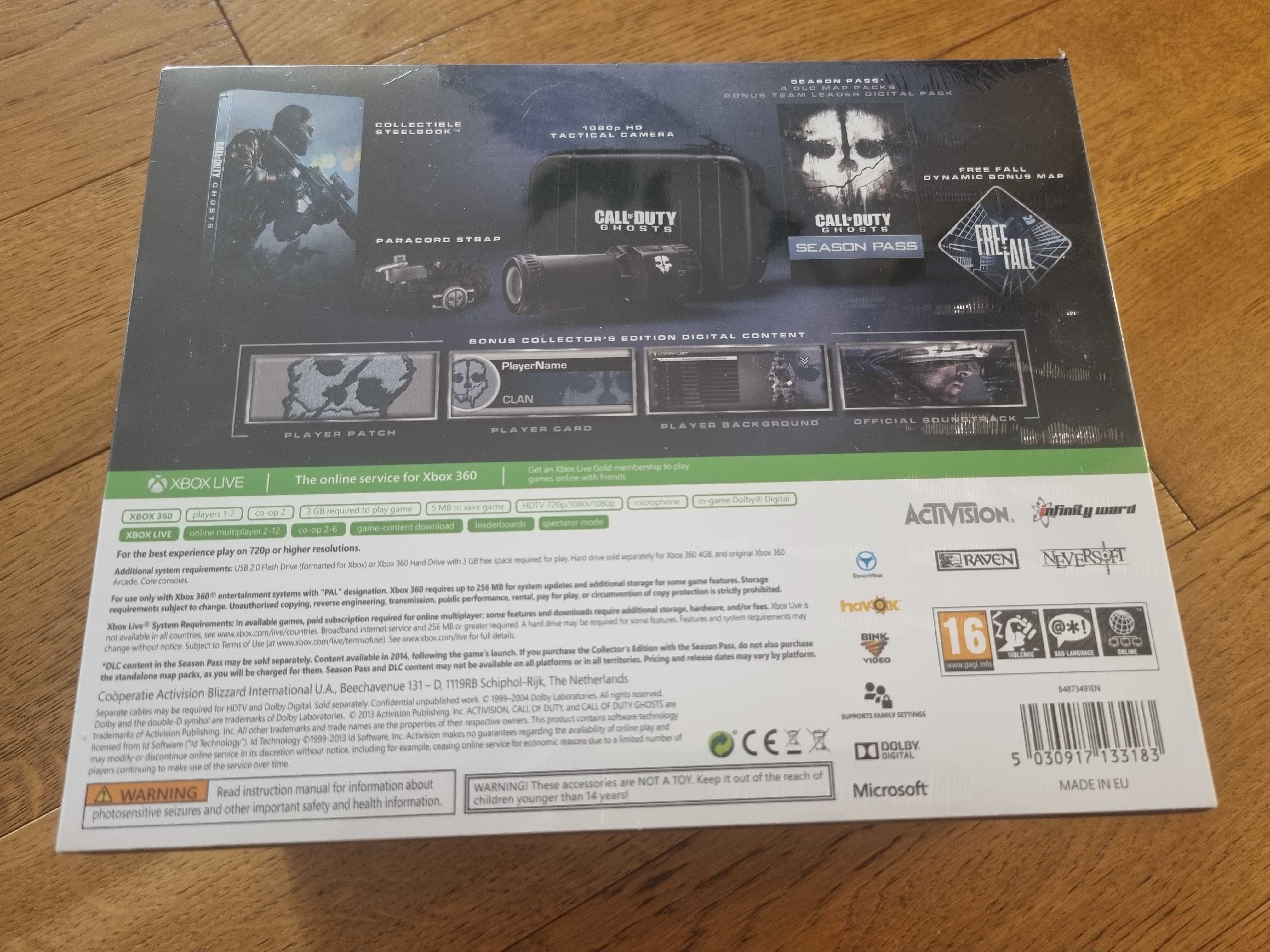 Call of duty ghosts edycja kolekcjonerska x360