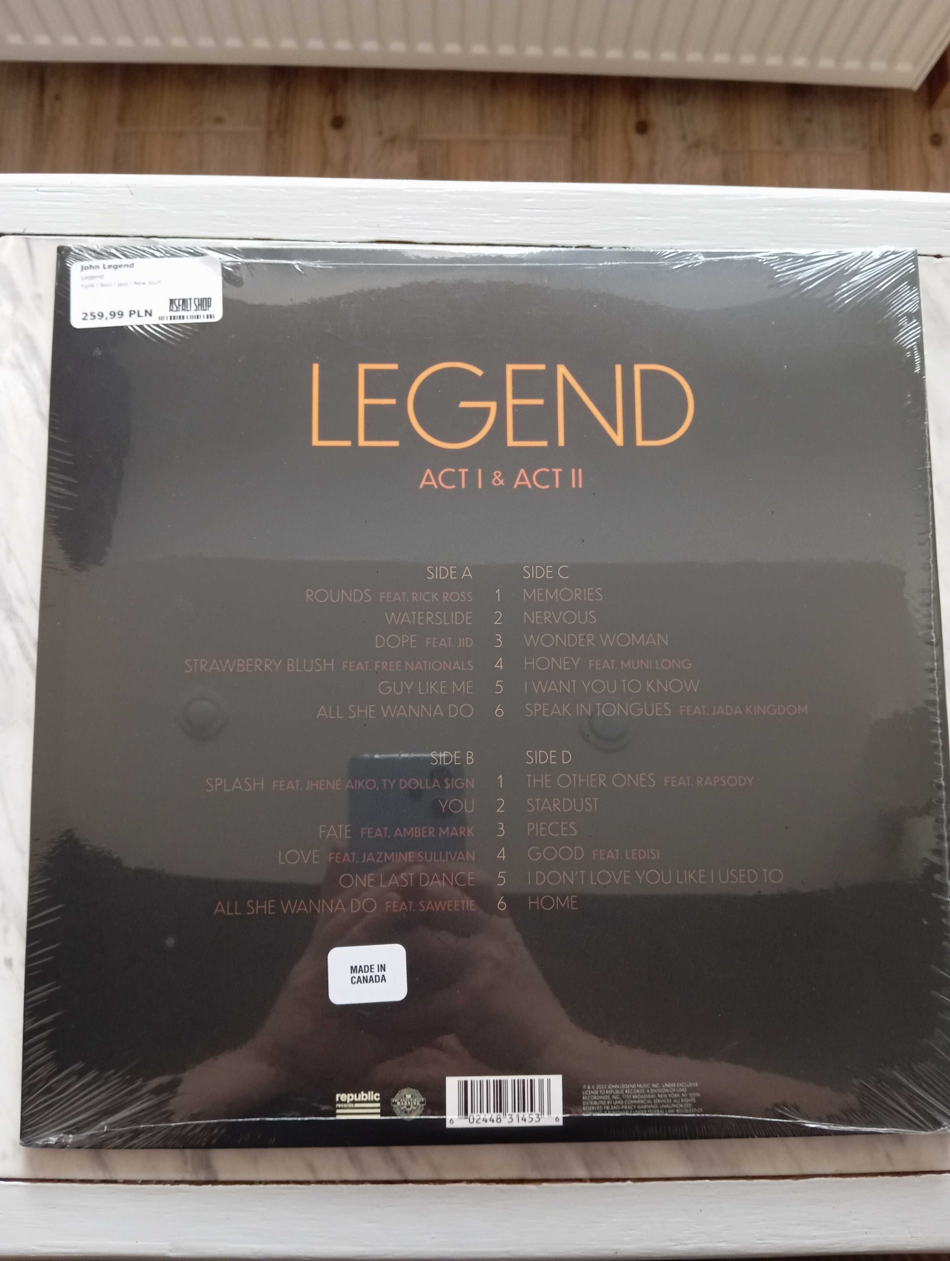 John Legend - Legend 2xLP Winyle Nowa w folii