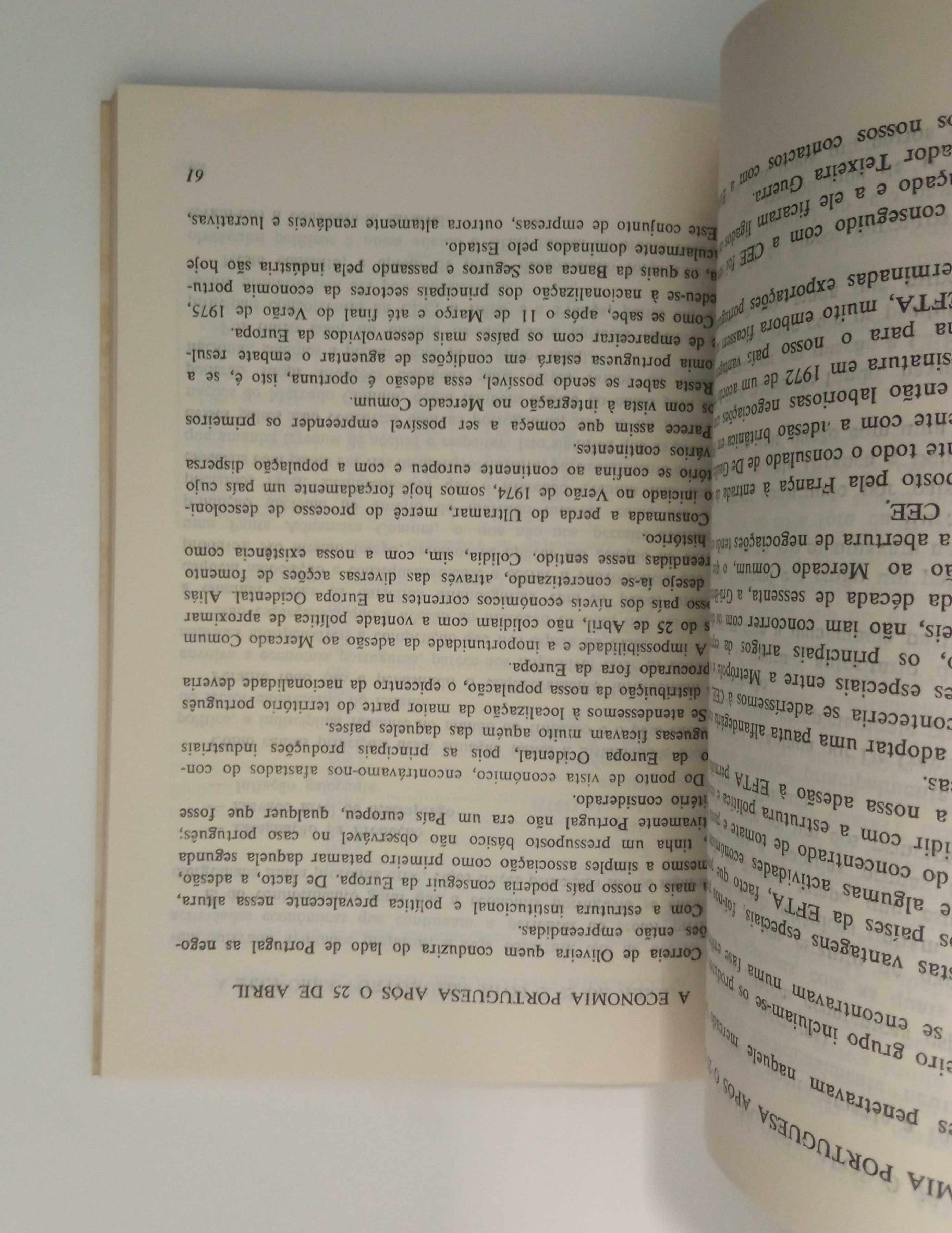 A economia Portuguesa após o 25 de Abril, de Teixeira de Melo