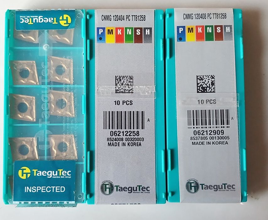 SNMX1607 TaeguTec TNGX2207. CNMG190608