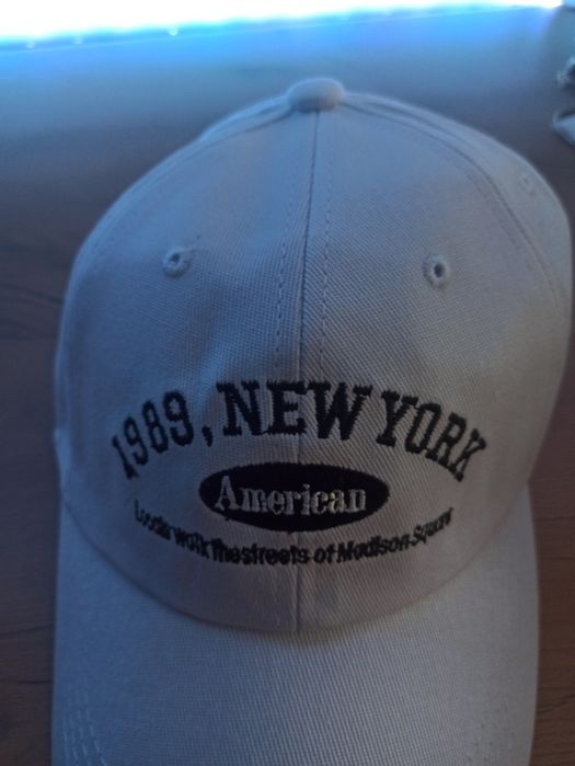 Czapka z daszkiem nowa y2k drip drill new York 1980 American