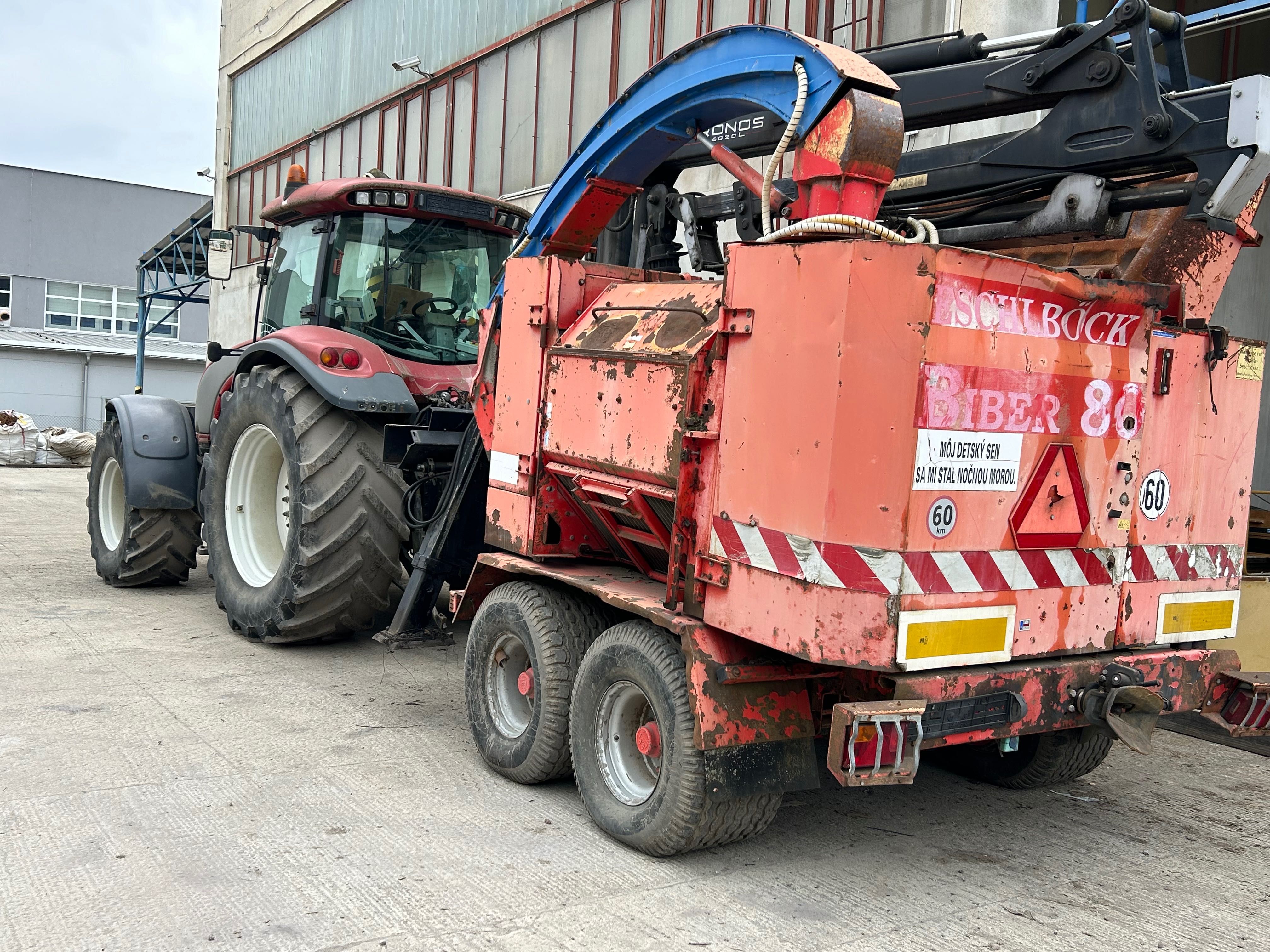 Rębak Eschelböck Biber 80 plus Valtra 280S