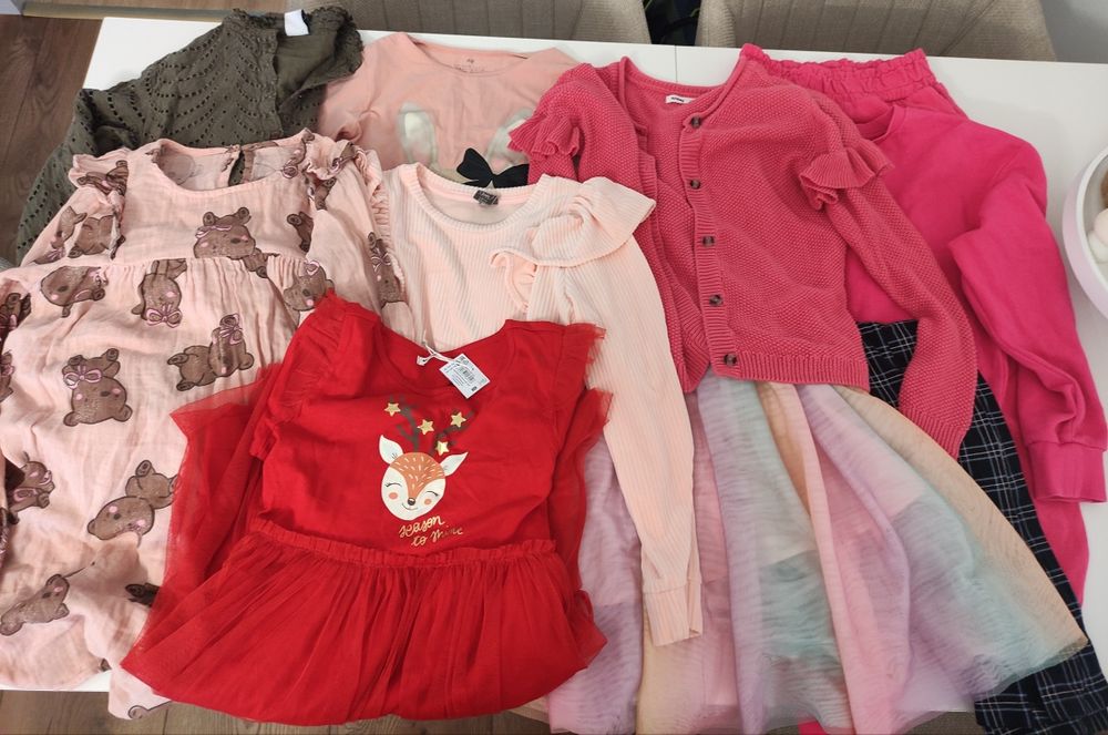 Ciuszki ubrania Święta dziewczynka paka 134 / 140