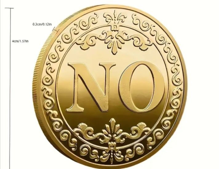 Монета Биткоин.  Монета YES.NO.Сувенир.