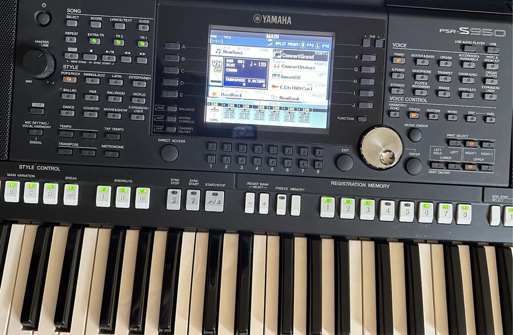 Organy keyboard YAMAHA PSR-S950 stan igła komplet