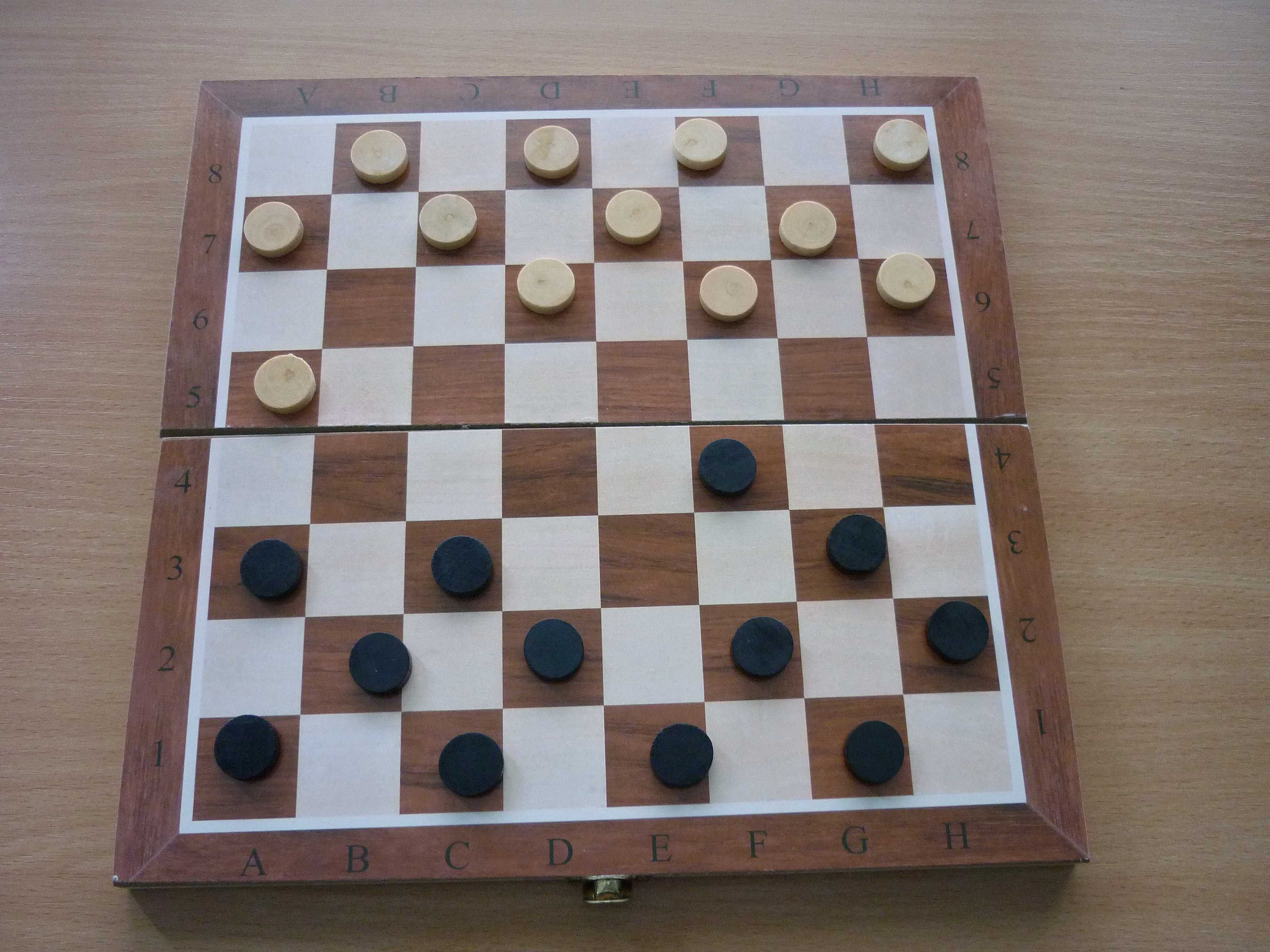 Шахи-нарди, набір настольних ігор, 35*35 см, дерево-пластик