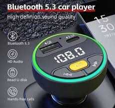 FM Модулятор трансмітер. Bluetooth 5.3, Автомобільна зарядка.