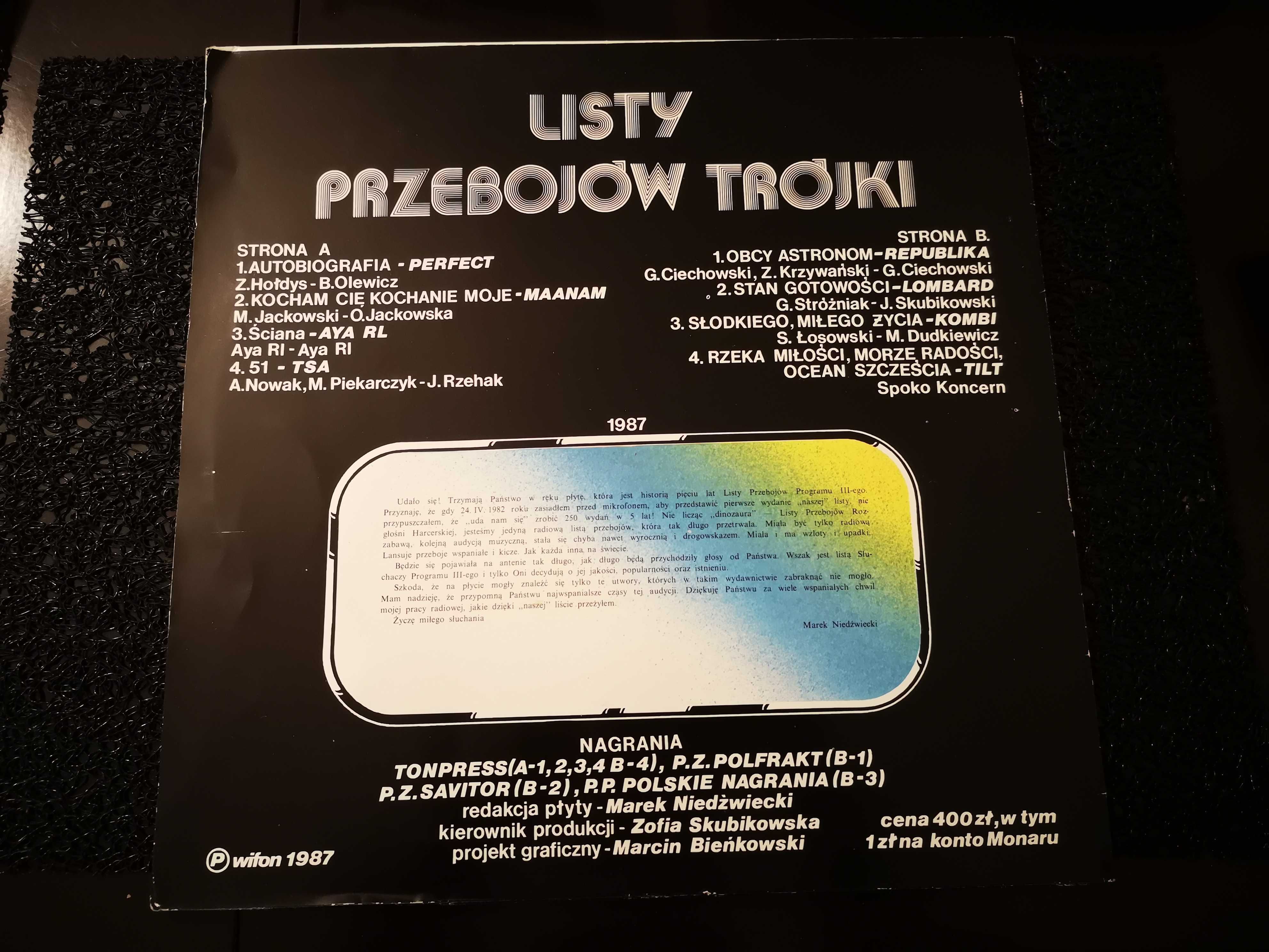 Płyta winylowa Listy Przebojów Trójki