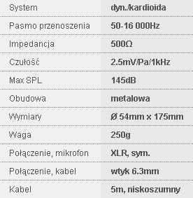 Mokrofon Dynamic DM-1100