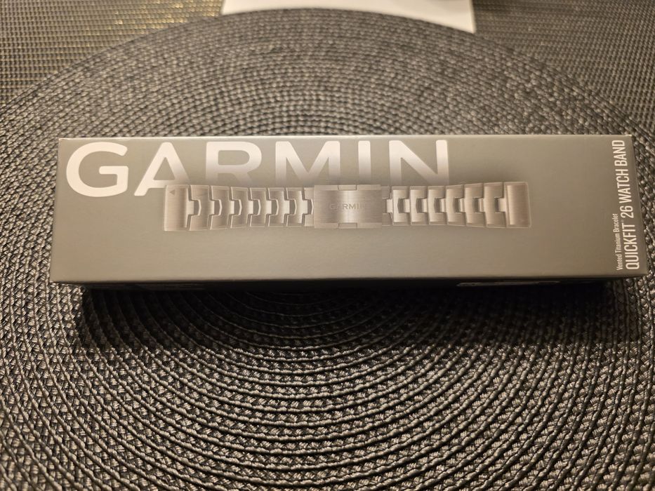 Garmin Bransoleta tytanowa srebrna z otworami QuickFit 26 mm