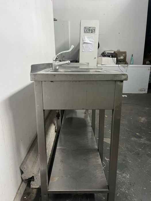 Bancada/lavatório inox