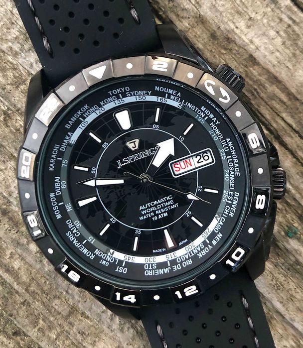 Часы JSprings (by Seiko) WorldTime Automatic , Made in Japan, идеал