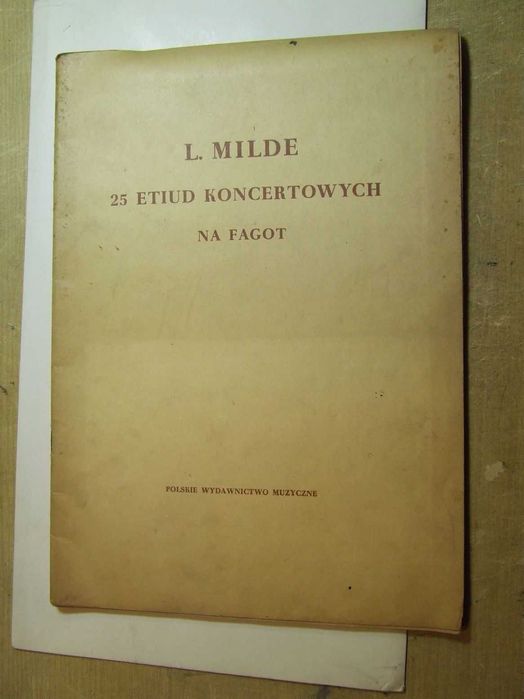 Koncertowe etiudy na Fagot L.Milde, stare nuty