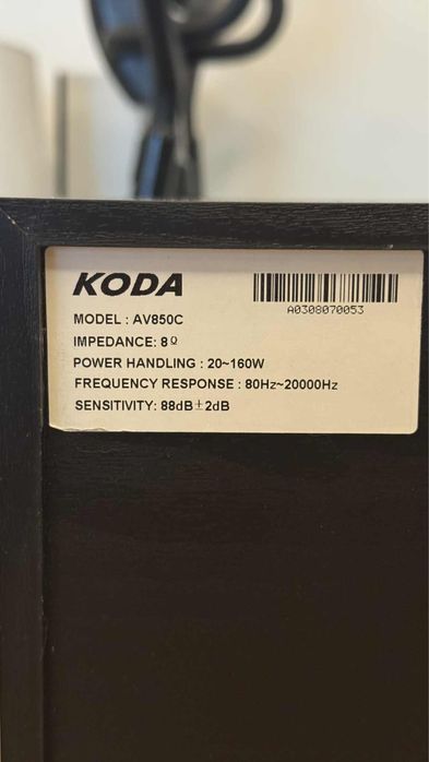 Kolumna centralna KODA AV850C 5.1 glosnik kina domowego