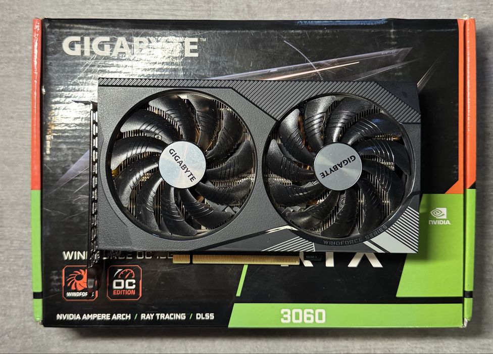 Видеокарта Gigabyte  RTX 3060 12gb Windforce
