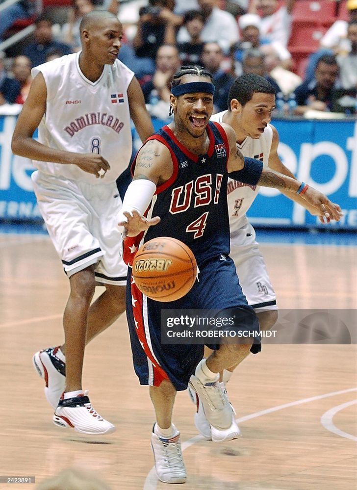 Баскетбольная майка Reebok Allen Iverson Team USA