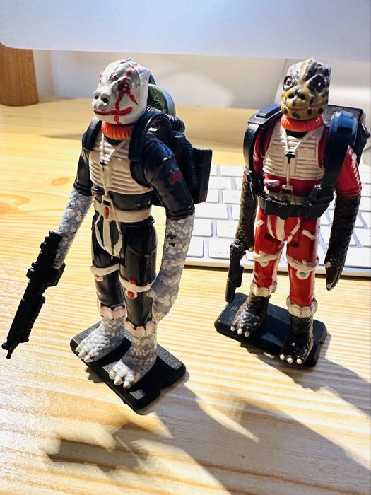 2 figuras Star Wars Kenner Custom Bootlegs de Bossk 1980